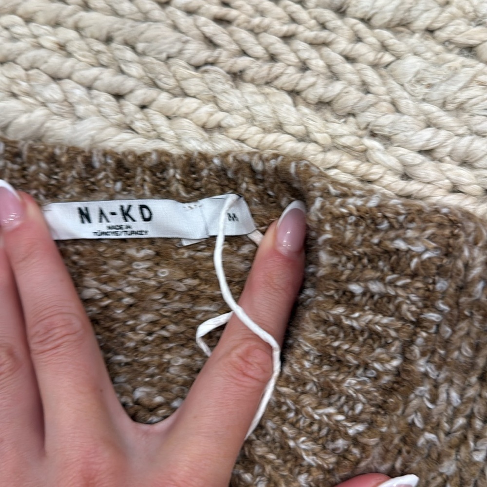 Cozy Brown Marled Crewneck Sweater - Women's - Picture 2 of 4